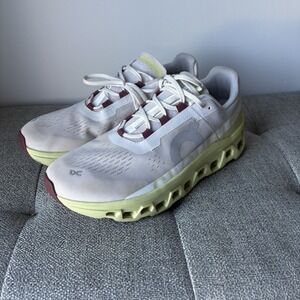On Men's Shoes/Sneakers Cloudmonster Size 11 Color Frost/Acacia Pre owned